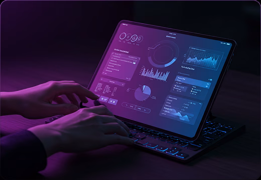 Engineering leader reviewing a software delivery metrics dashboard — AI engineering ROI